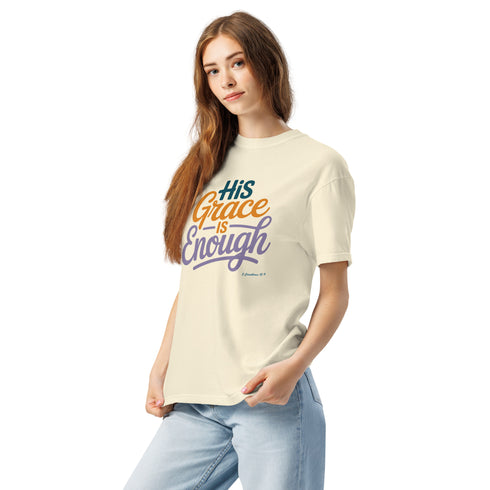 His Grace is Enough T-Shirt Christian Bible Verse T-Shirt